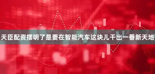 天臣配资摆明了是要在智能汽车这块儿干出一番新天地