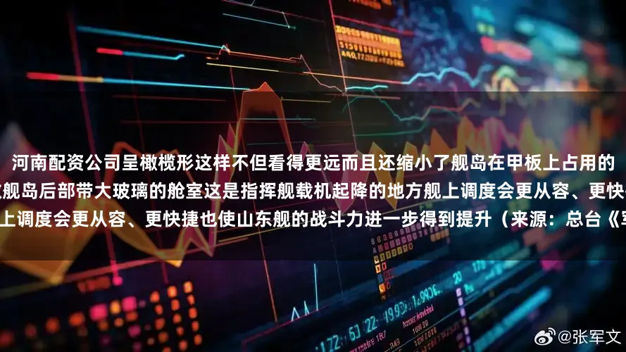 河南配资公司呈橄榄形　　这样不但看得更远　　而且还缩小了　　舰岛在甲板上占用的面积　　使舰载机的活动空间会更加宽敞　　舰岛后部带大玻璃的舱室　　这是指挥舰载机起降的地方　　舰上调度会更从容、更快捷　　也使山东舰的战斗力　　进一步得到提升　　（来源：总台《军事科技》栏目）