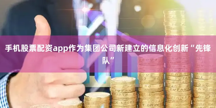 手机股票配资app作为集团公司新建立的信息化创新“先锋队”